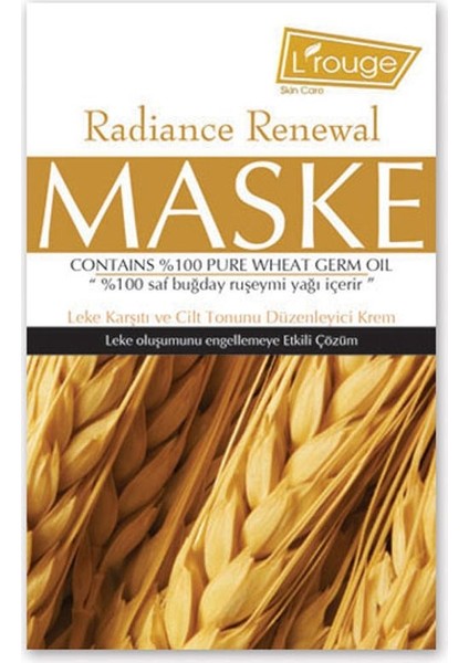 Radiance Renewal Maske - Hiperpigmentasyona Etkili Bakım ve Leke Oluşumunu Engellemeye Etkili Çözüm