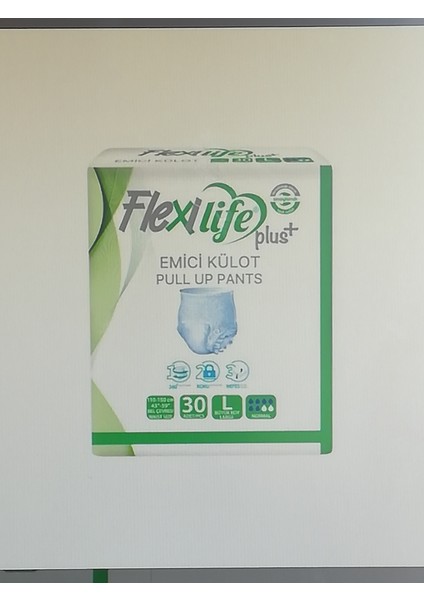 Flexilife Plus Ped Külot Yetişkin Hasta Bezi Large Büyük Boy 1 x 30=30 Adet