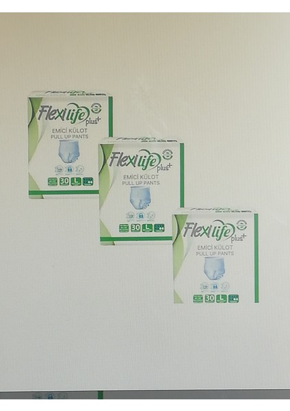 Flexilife Plus Ped Külot Yetişkin Hasta Bezi Large Büyük Boy 3 x 30 =30 Adet