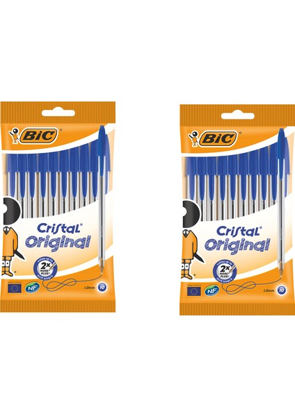 Cristal Original Mavi 10’lu Poşet 2’li