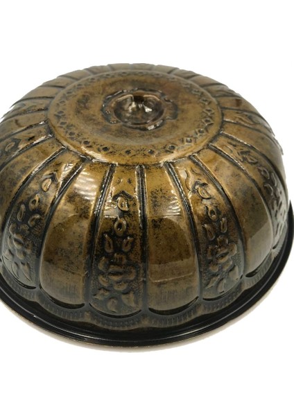 Otantik Osmanlı Tas Motifli Hamam Tası Sarı