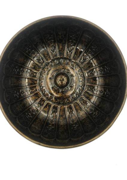 Otantik Osmanlı Tas Motifli Hamam Tası Sarı