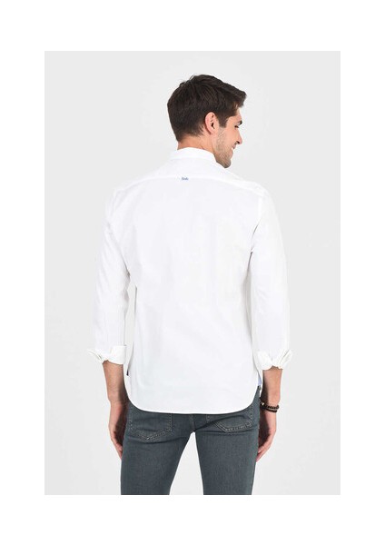 JACKSON Beyaz Oxford Erkek Gömlek indirimleri