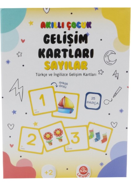 Akıllı Çocuk Gelişim Kartları (Türkçe-Ingilizce) - Sayılar