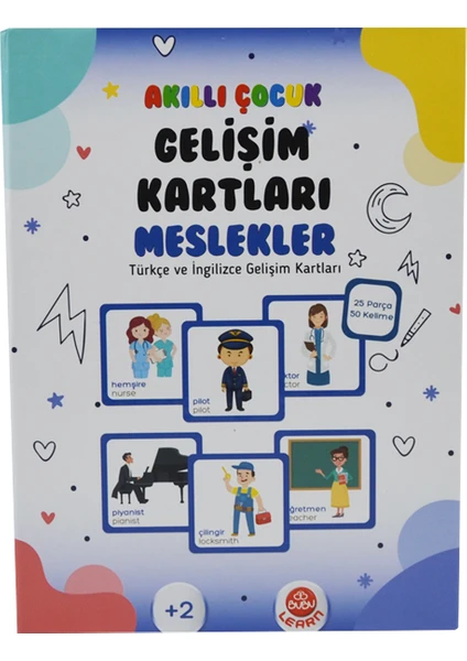 Akıllı Çocuk Gelişim Kartları (Türkçe-Ingilizce) - Meslekler