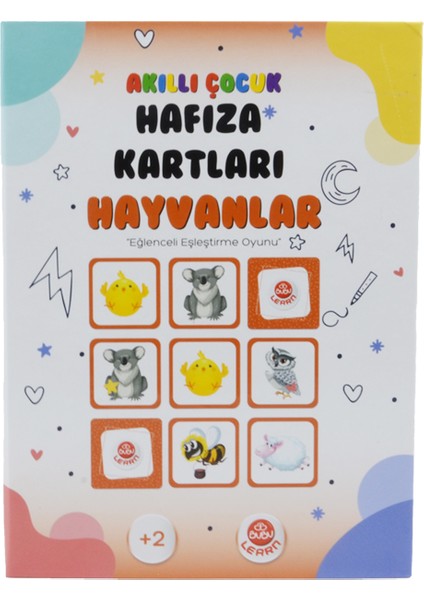 Akıllı Çocuk Hafıza Kartları (Eğlenceli Eşleştirme Oyunu) - Hayvanlar