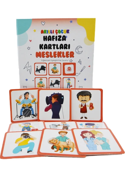 Akıllı Çocuk Hafıza Kartları (Eğlenceli Eşleştirme Oyunu) - Meslekler