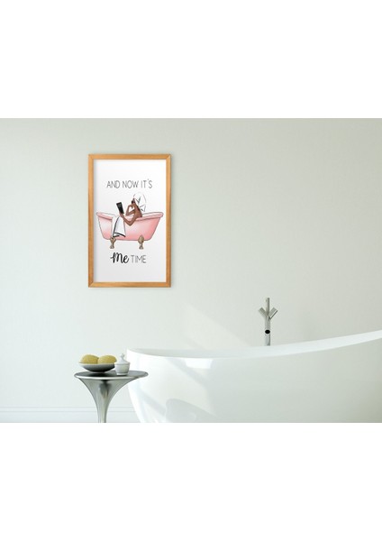 Home Banyo Dekoratif Retro Ahşap Tablo-21