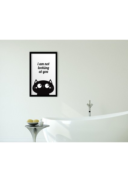 Home Banyo Dekoratif Ahşap Siyah Çerçeveli Tablo-28