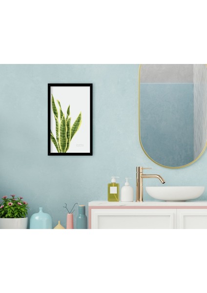 Home Banyo Dekoratif Ahşap Siyah Çerçeveli Tablo-9