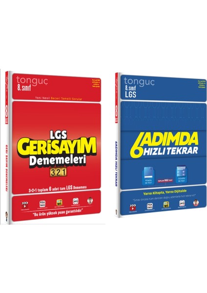 8. Sınıf Geri Sayım 321 Deneme - Tonguç LGS 6 Adım Da Hızlı Tekrar