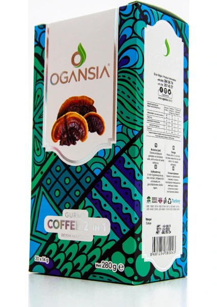 Coffee 2 In 1 (Reishi Mantarı Ekstreli) 280 gr