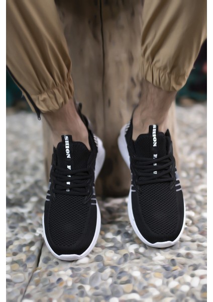 Siyah Beyaz Sneaker 0012375