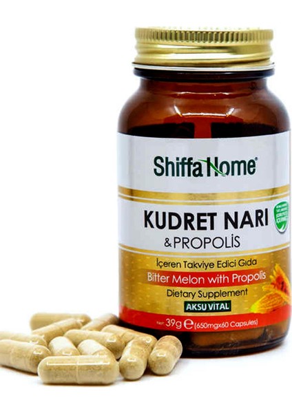 Shiffa Home Kudret Narı Propolis 650 Mg 60 Kapsül x 3 Adet fiyatları