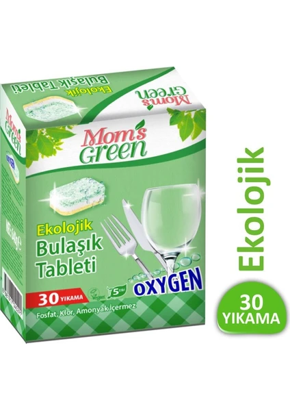 Mom'S Green Bitkisel Bulaşık Makinesi Tableti - 30 Adet