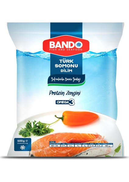 Balık Somon Dilim Türk 500 gr