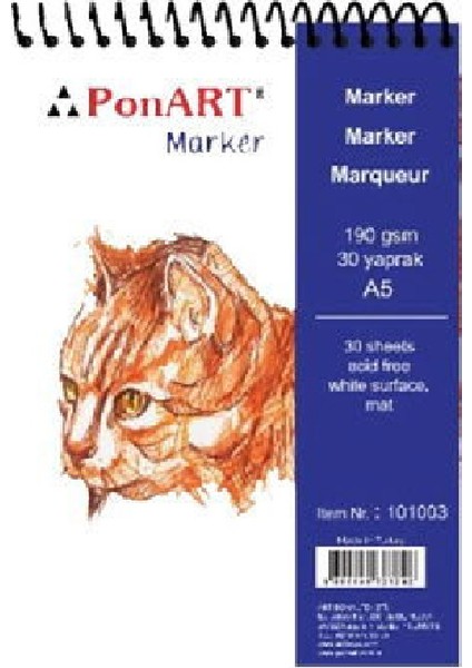 Marker Pad A5 190 gr 30 Yaprak