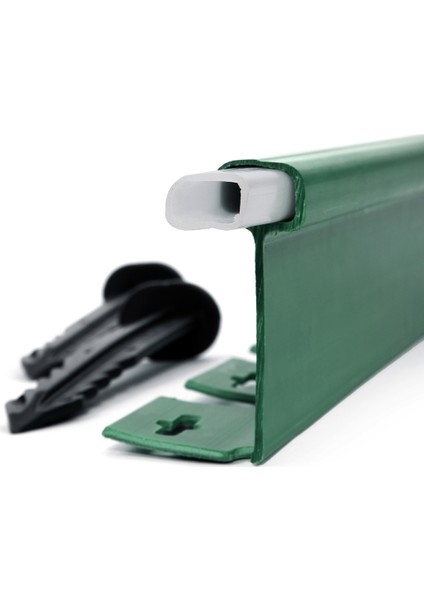 Plastik Çim Sınırlayıcı Düz Yapıda 25 mt Yeşil