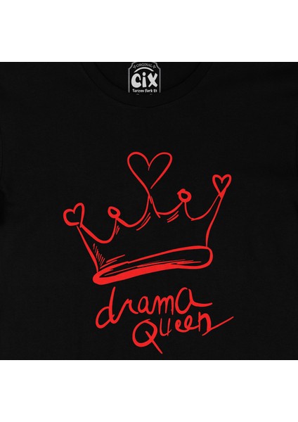 Drama Queen Siyah Tişört fiyatları