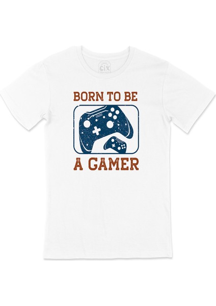 Mavi Born To Be A Gamer Tişört