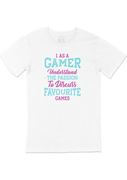Mor As A Gamer Tişört