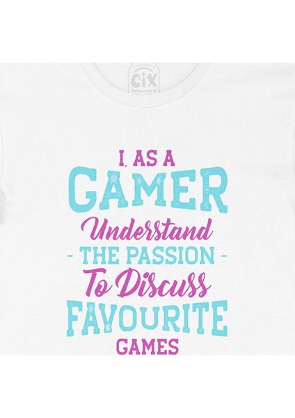 Mor As A Gamer Tişört