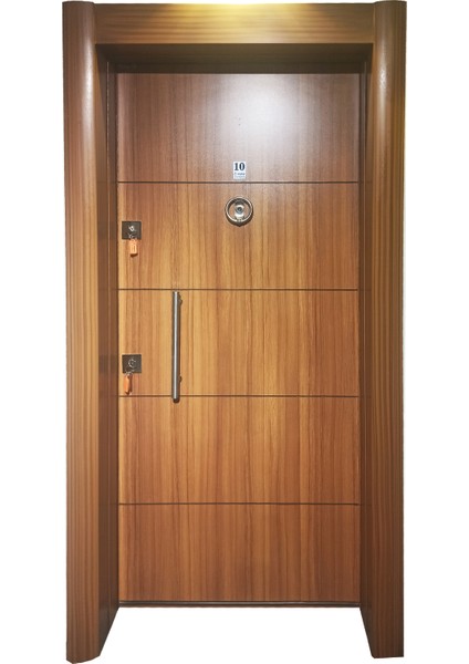 Eskitme Kasalı Düz Model Daire Kapısı, Çelik Kapı, Villa Kapısı