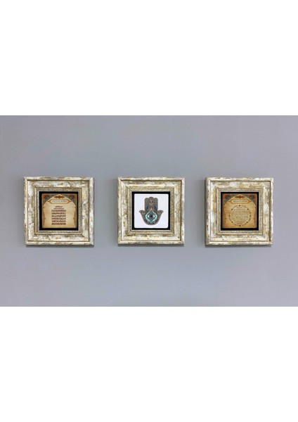 Decor Çerçeveli Taş Duvar Dekoru 20 x 20 cm Çini Nar Ağacı Desen Fatma Ana fiyatları