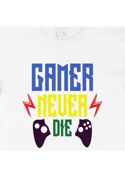 Mavii Gamer Never Die Tişört