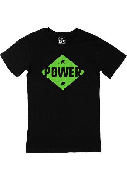 Yeşil Power Siyah Tişört