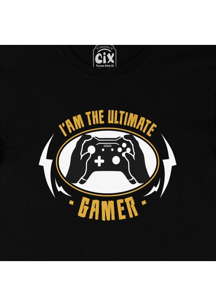 Ultimate Gamer Siyah Tişört fiyatları