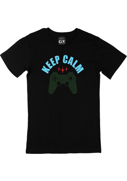 Keep Calm Siyah Tişört
