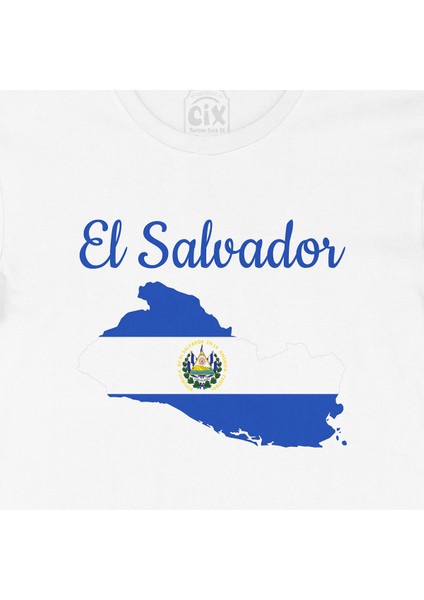 El Salvador Haritalı ve Bayraklı Tişört fiyatları