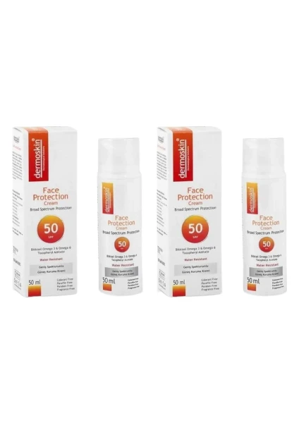 Face Protection Spf 50 Plus 50 ml Güneş Kremi 2'li