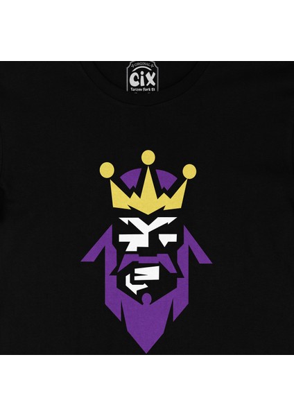 La King Siyah Tişört