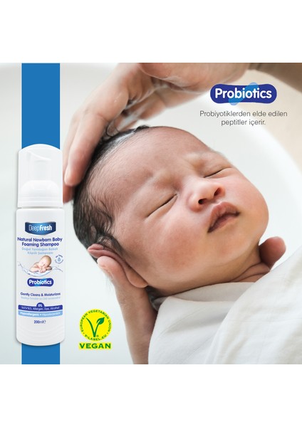 Probiyotik Doğal Yenidoğan Köpük Şampuanı 200 ml