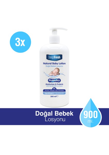 Probiyotik Doğal Bebek Losyonu 3 x 300 ml