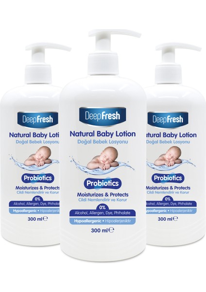 Probiyotik Doğal Bebek Losyonu 3 x 300 ml
