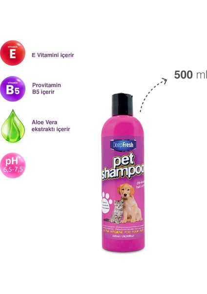 Deep Fresh Pet Şampuanı 500 ml