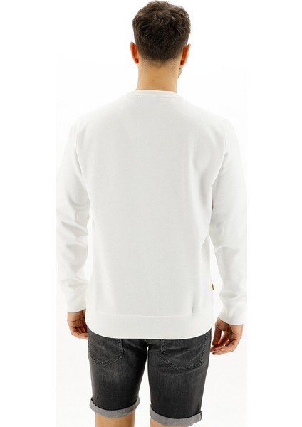 Erkek White-Black Sweatshirt
