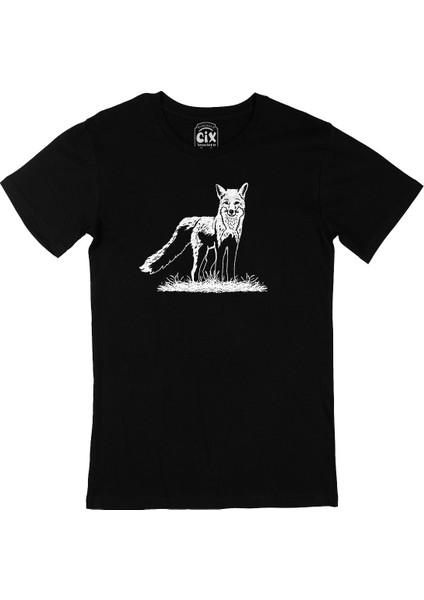Doğadaki Beyaz Tilki Siyah Tişört
