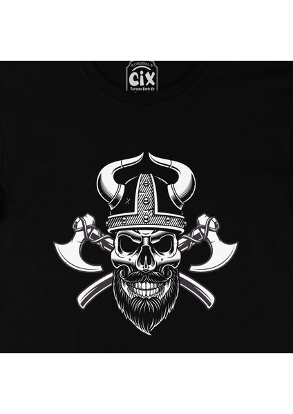 Baltalı Kuru Kafa Siyah Tişört fiyatları