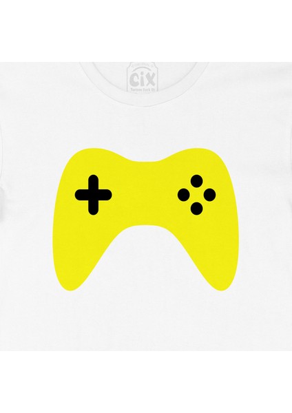 Sarı Joystick Tişört