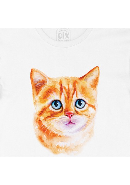 Mavi Gözlü Kedi Tişört fiyatları