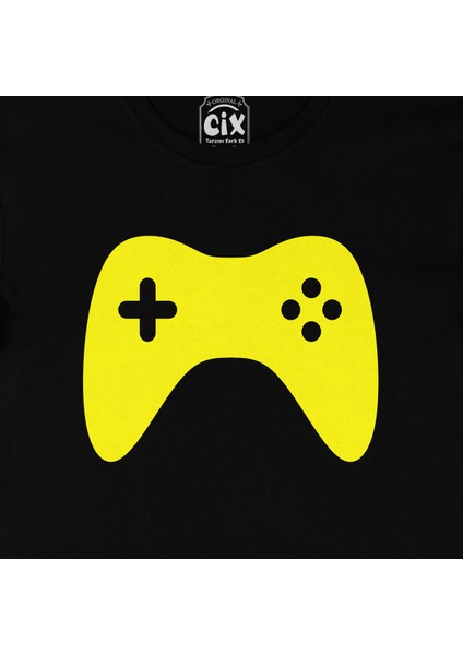 Sarı Joystick Siyah Tişört fiyatları