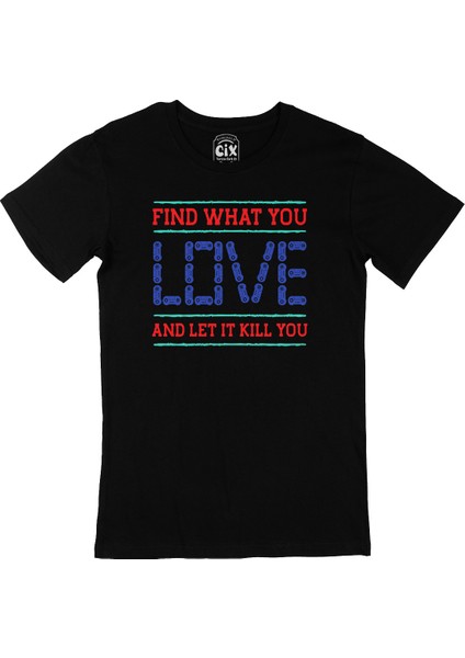 Mavi Find What You Love Siyah Tişört