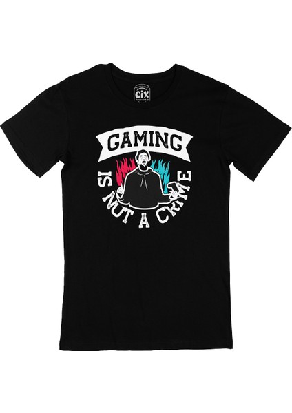 Gaming Is Not A Crime Siyah Tişört