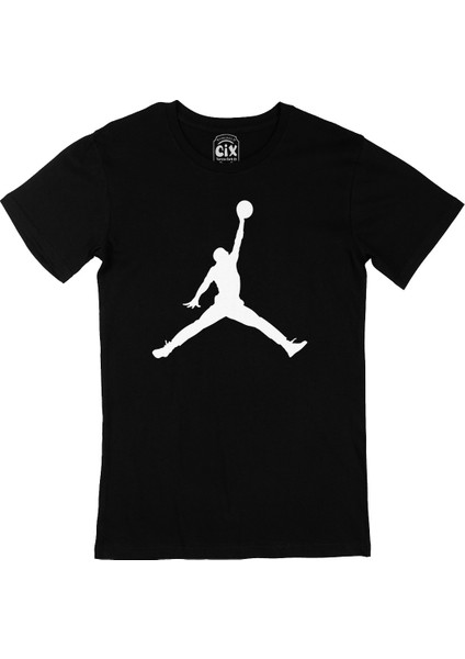 Beyaz Jordan Air Siyah Tişört