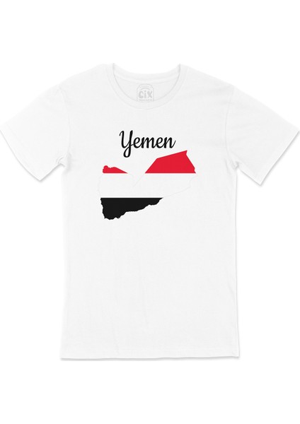Yemen Haritalı ve Bayraklı Tişört
