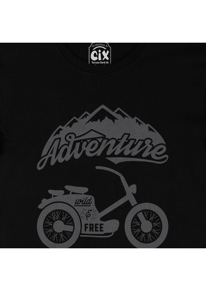 Wild & Free Bisiklet Siyah Tişört fiyatları